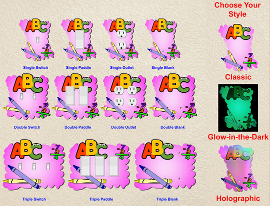 Kids Learning ABC Pink