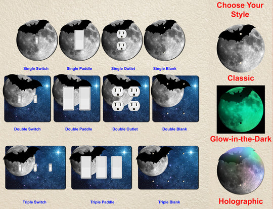 Bat Silhouette In The Moon