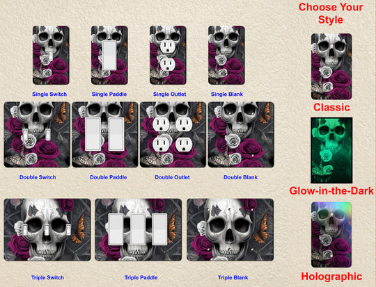 Skull Flowers Calavera