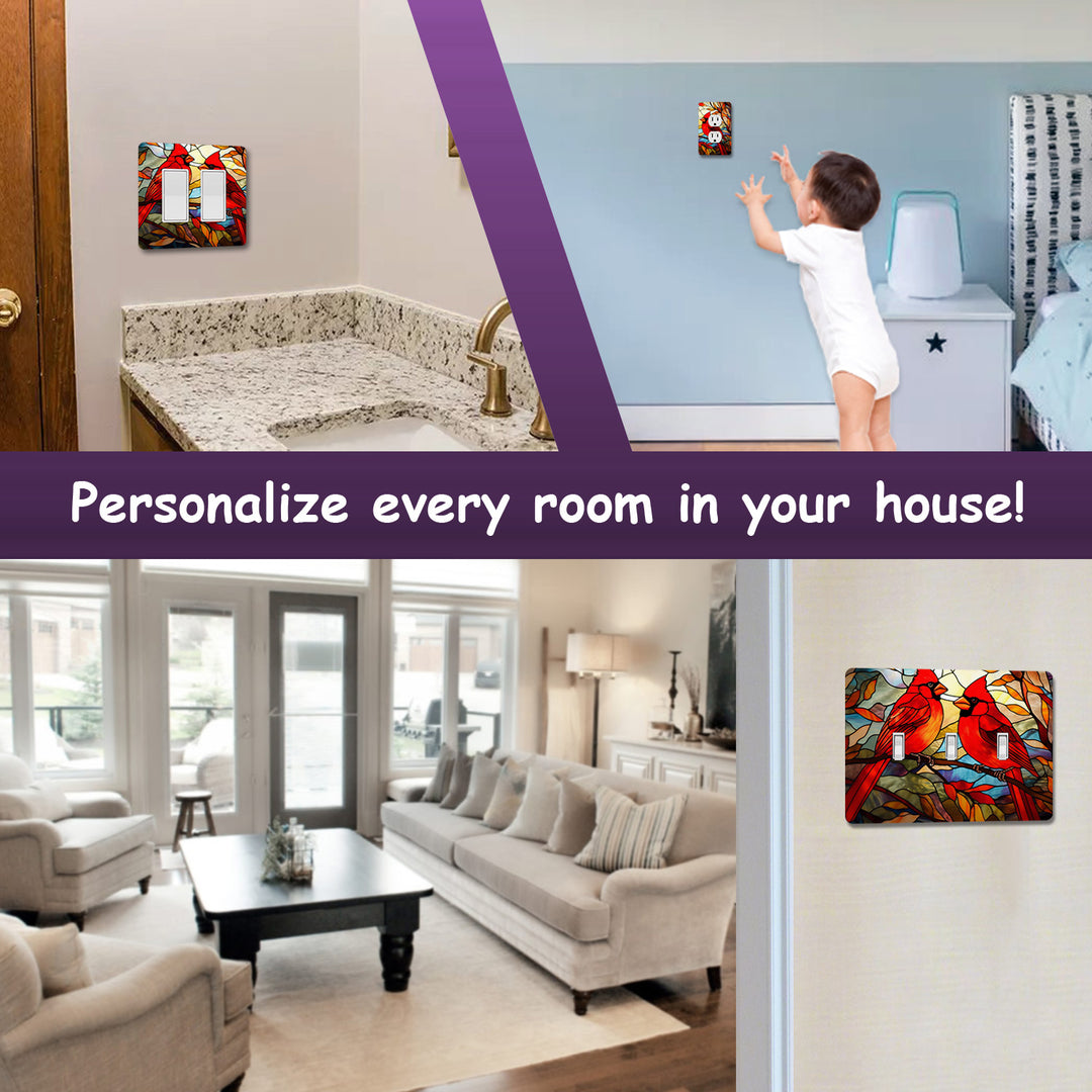 Stained Glass Look Cardinal