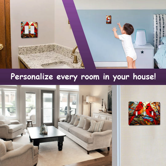 Stained Glass Look Cardinal