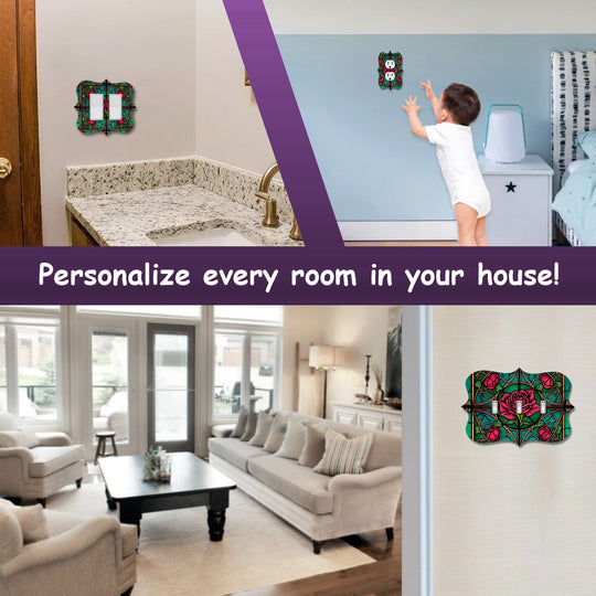 Stained Glass Look Rose