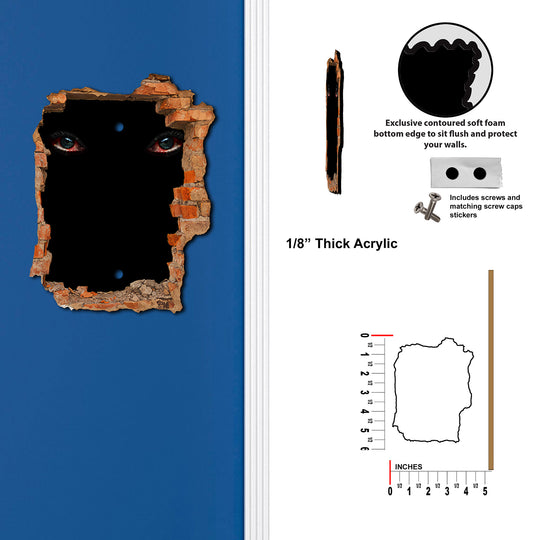 Scary Eyes Hole In Wall