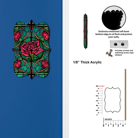 Stained Glass Look Rose