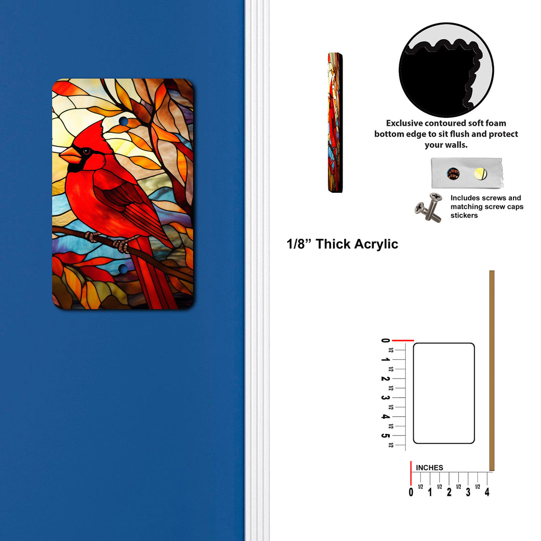 Stained Glass Look Cardinal
