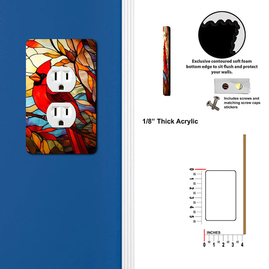 Stained Glass Look Cardinal