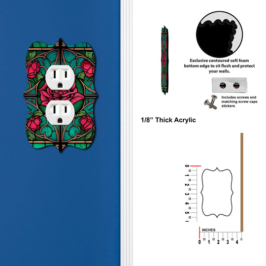 Stained Glass Look Rose