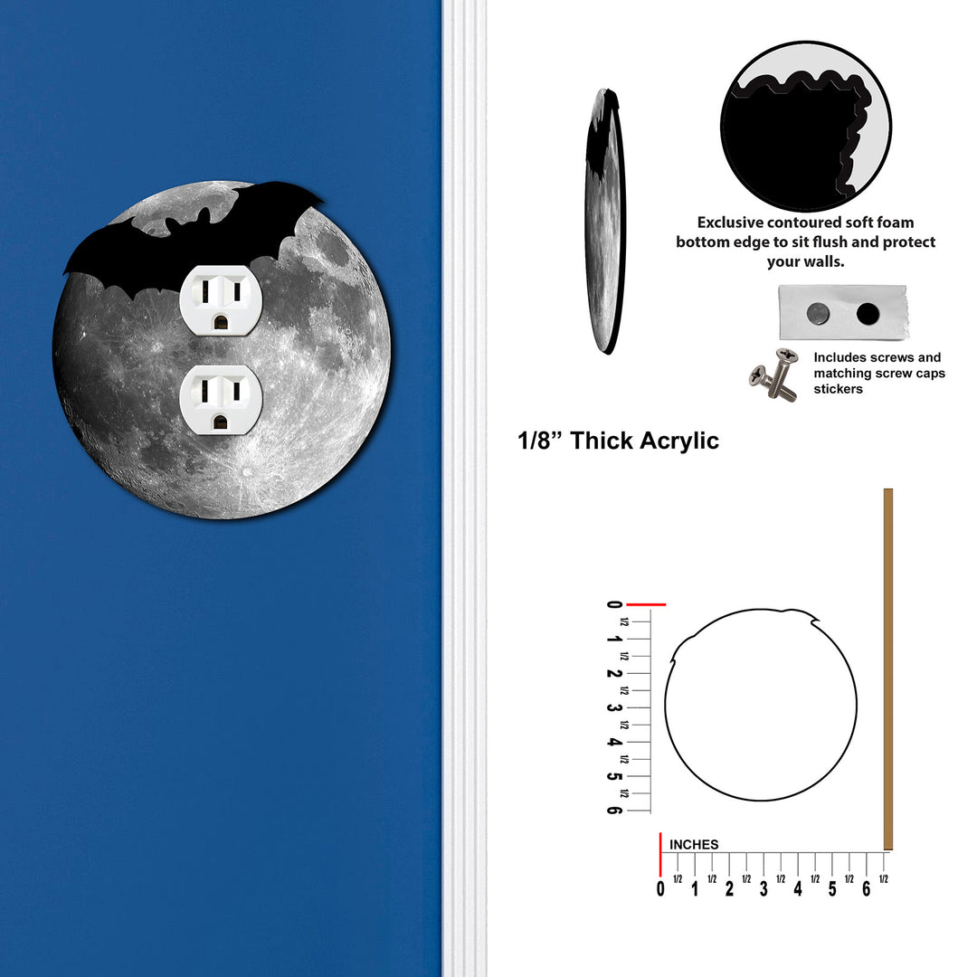 Bat Silhouette In The Moon