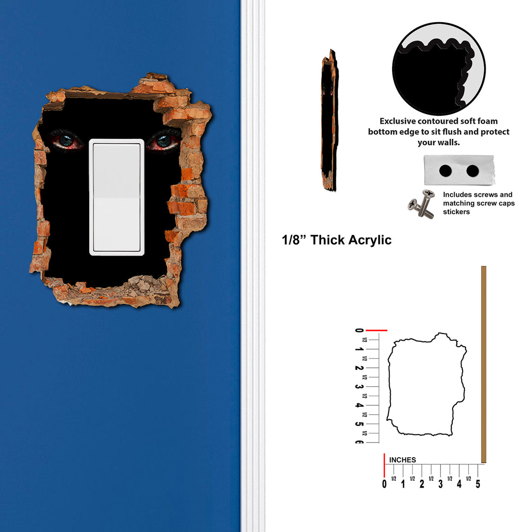 Scary Eyes Hole In Wall