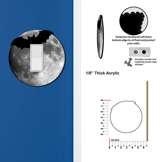 Bat Silhouette In The Moon