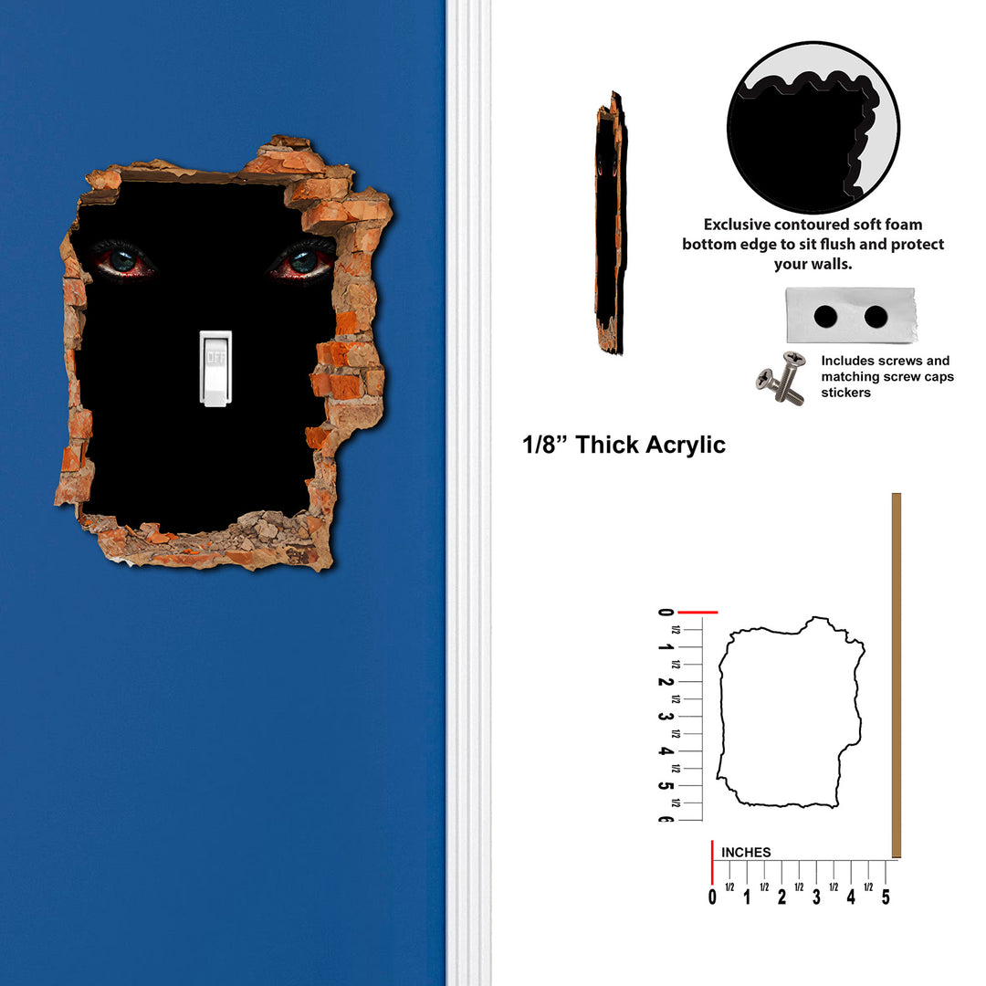 Scary Eyes Hole In Wall