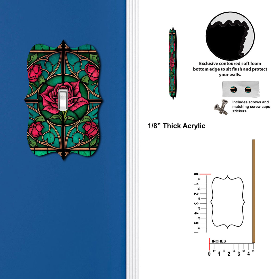 Stained Glass Look Rose