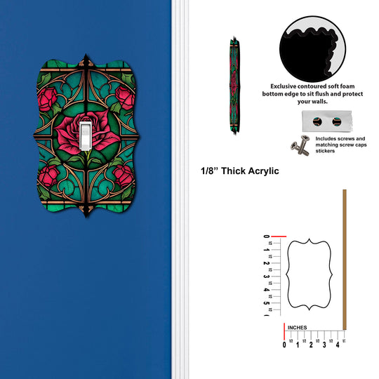 Stained Glass Look Rose