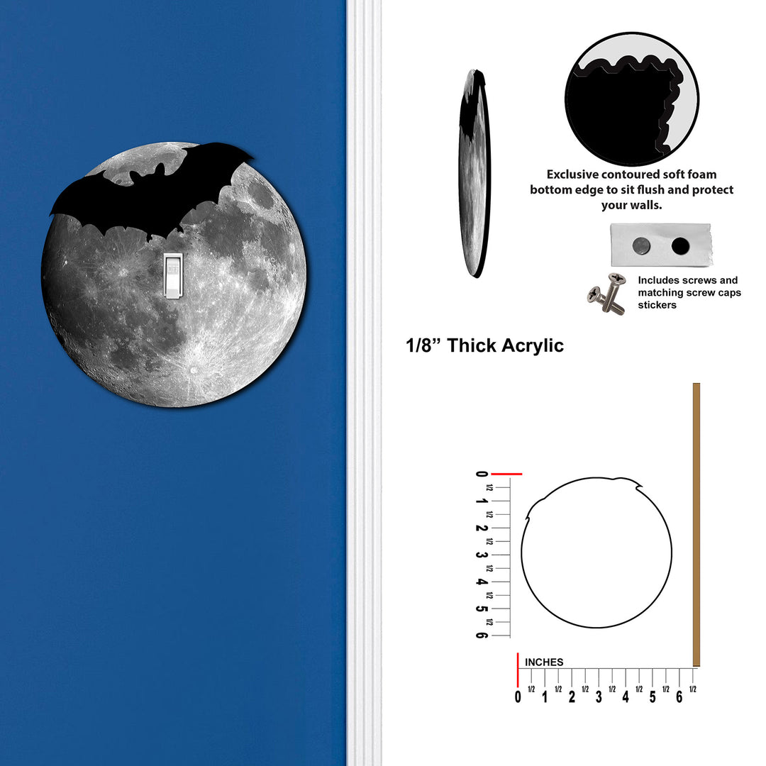 Bat Silhouette In The Moon