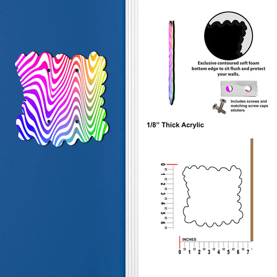 Fun Squigley Rainbow Lines