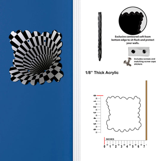 Black Optical Illusion