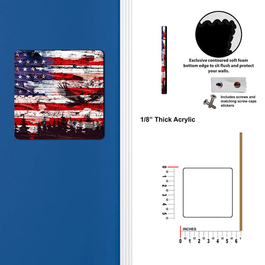 Americana Weathered Flag