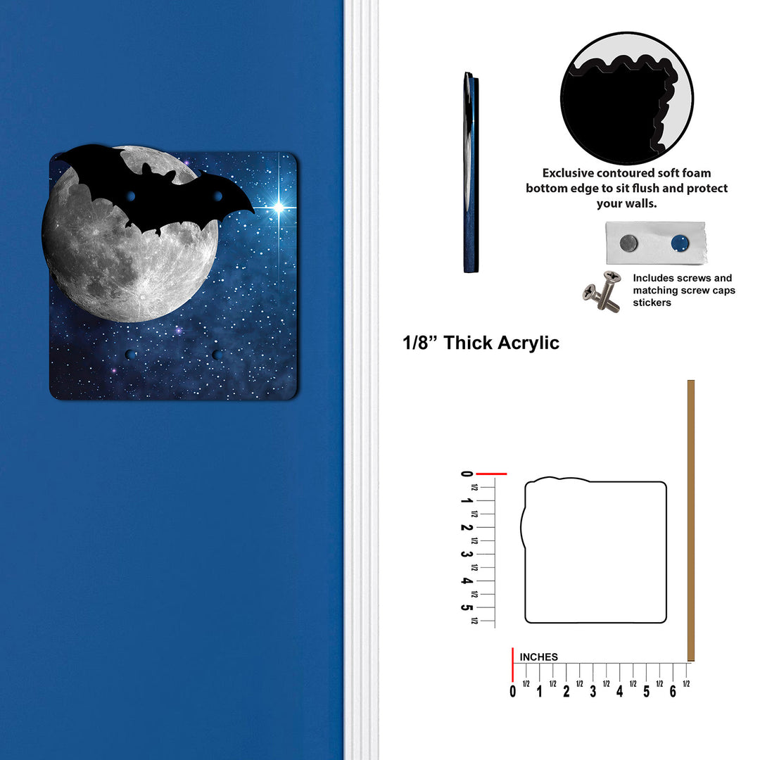 Bat Silhouette In The Moon