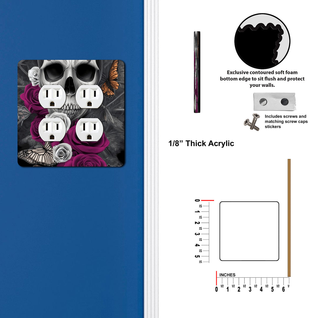 Skull Flowers Calavera