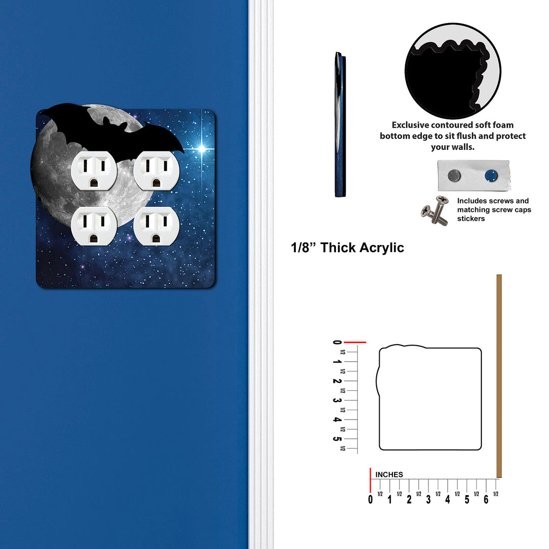 Bat Silhouette In The Moon
