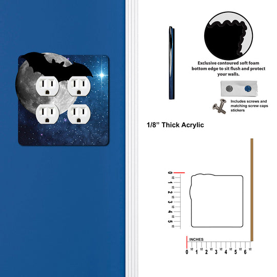 Bat Silhouette In The Moon