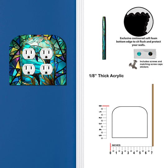 Stained Glass Look Dolphin