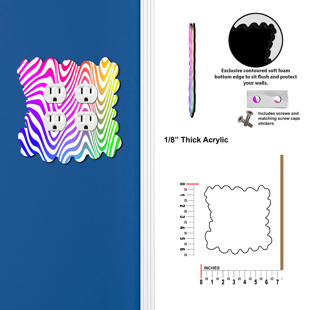 Fun Squigley Rainbow Lines