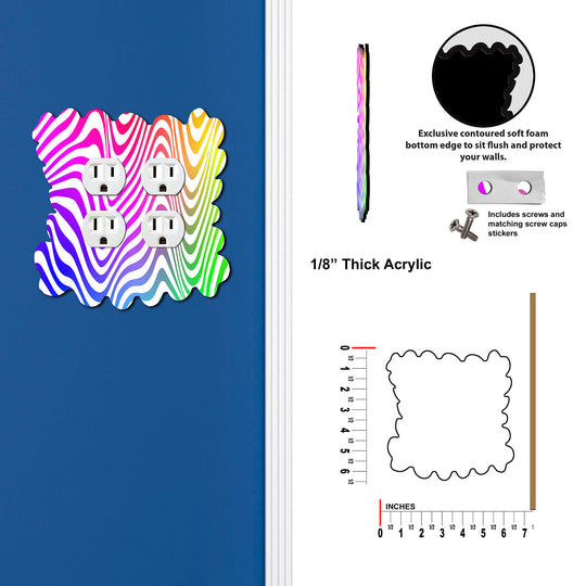 Fun Squigley Rainbow Lines