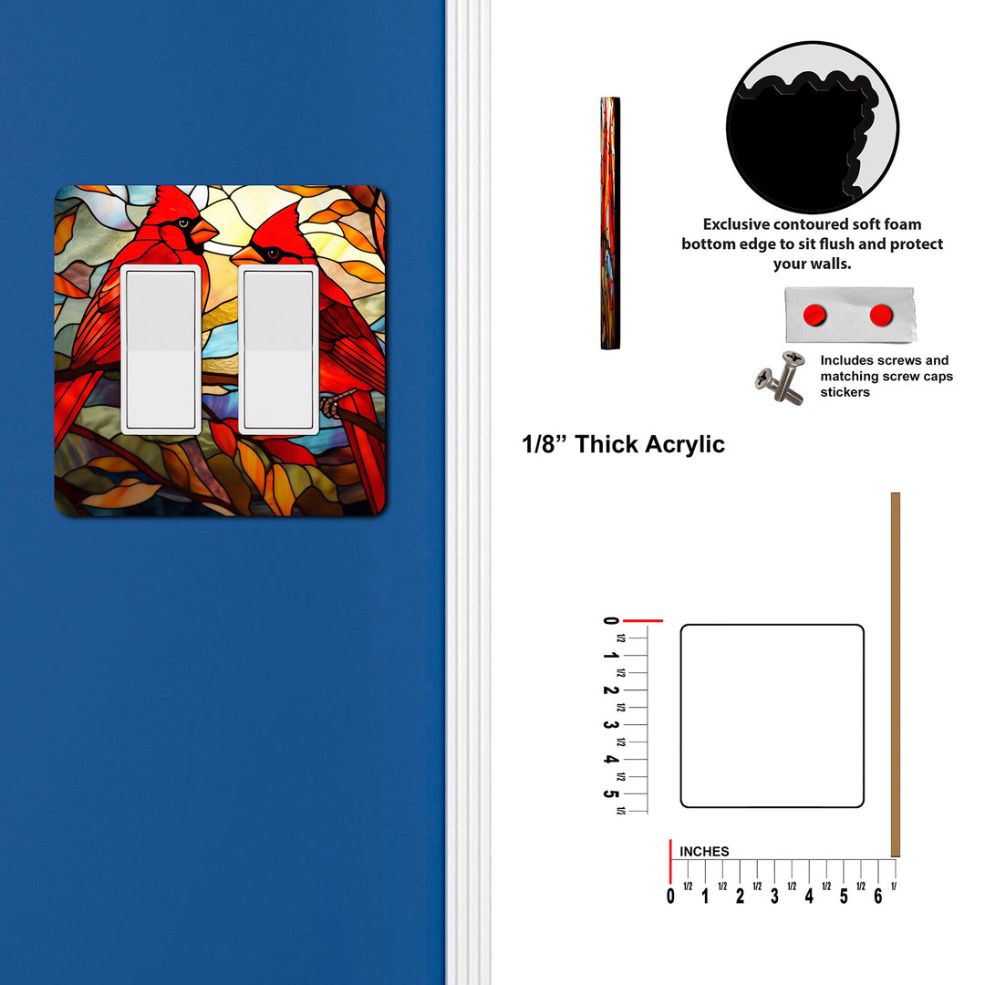 Stained Glass Look Cardinal