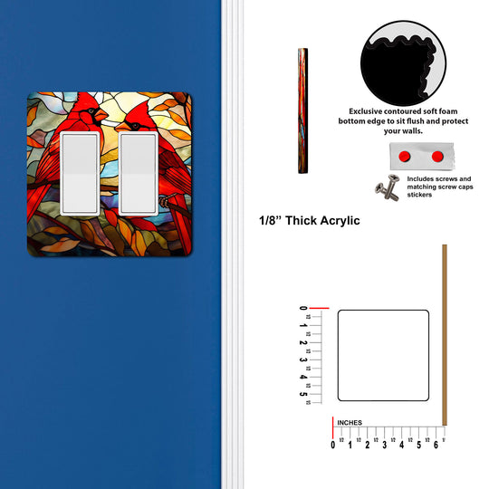 Stained Glass Look Cardinal