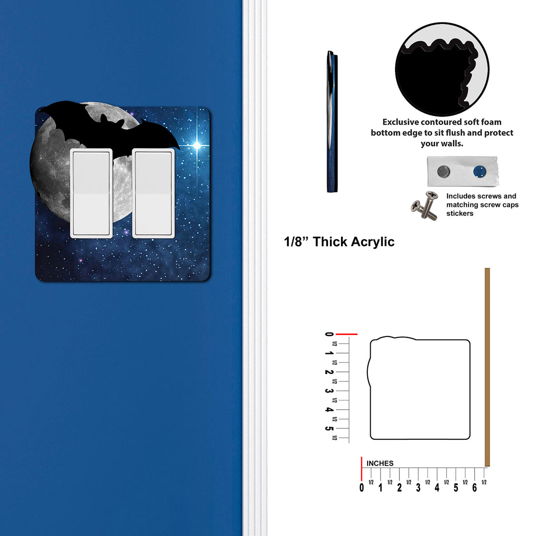 Bat Silhouette In The Moon