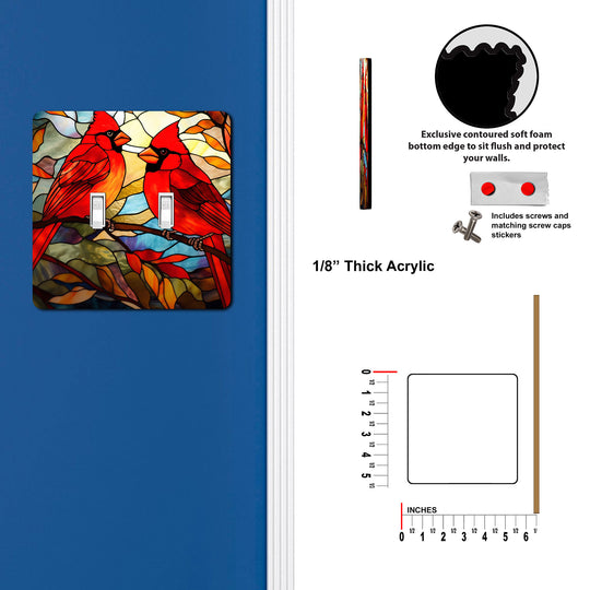 Stained Glass Look Cardinal