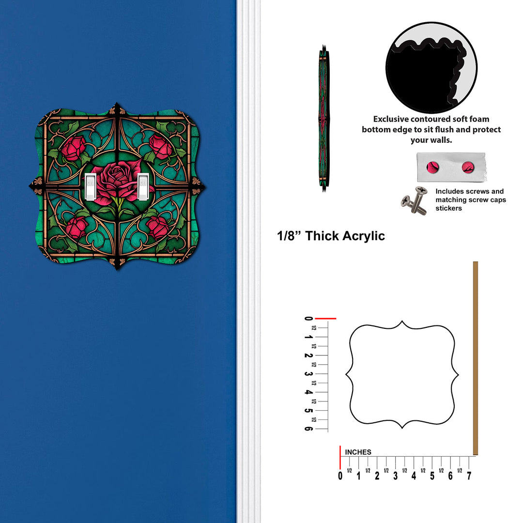 Stained Glass Look Rose