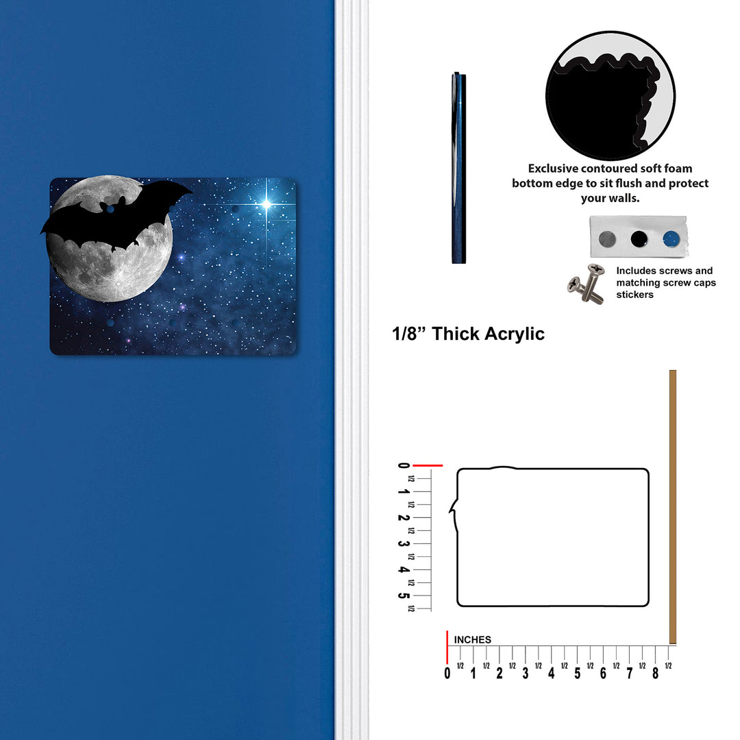 Bat Silhouette In The Moon