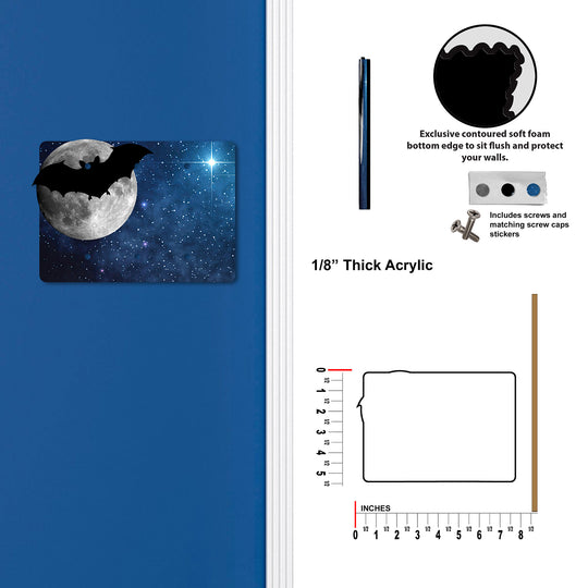 Bat Silhouette In The Moon