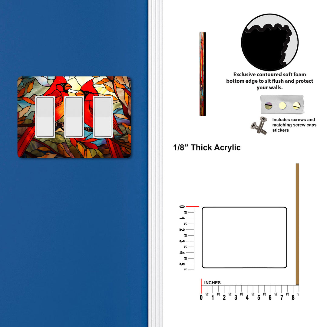 Stained Glass Look Cardinal