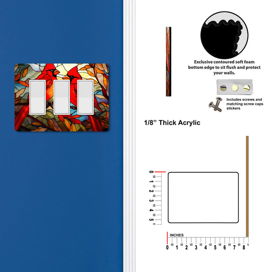 Stained Glass Look Cardinal