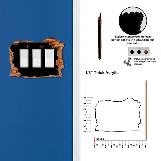 Scary Eyes Hole In Wall