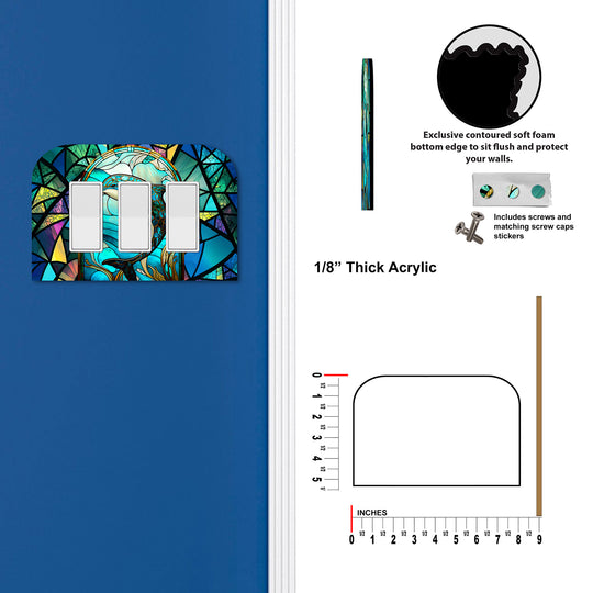 Stained Glass Look Dolphin