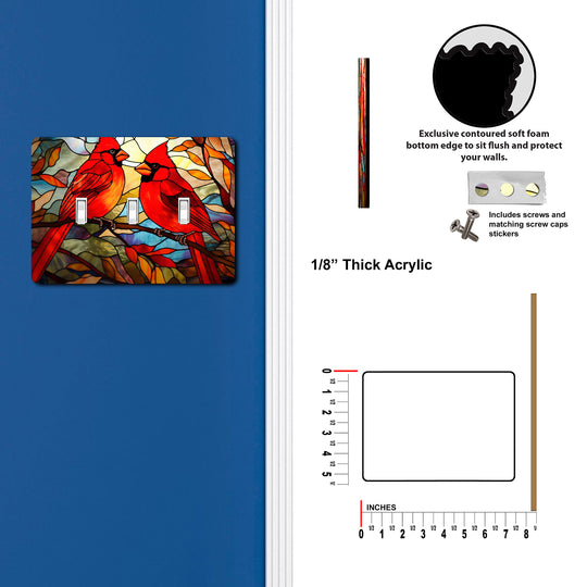 Stained Glass Look Cardinal