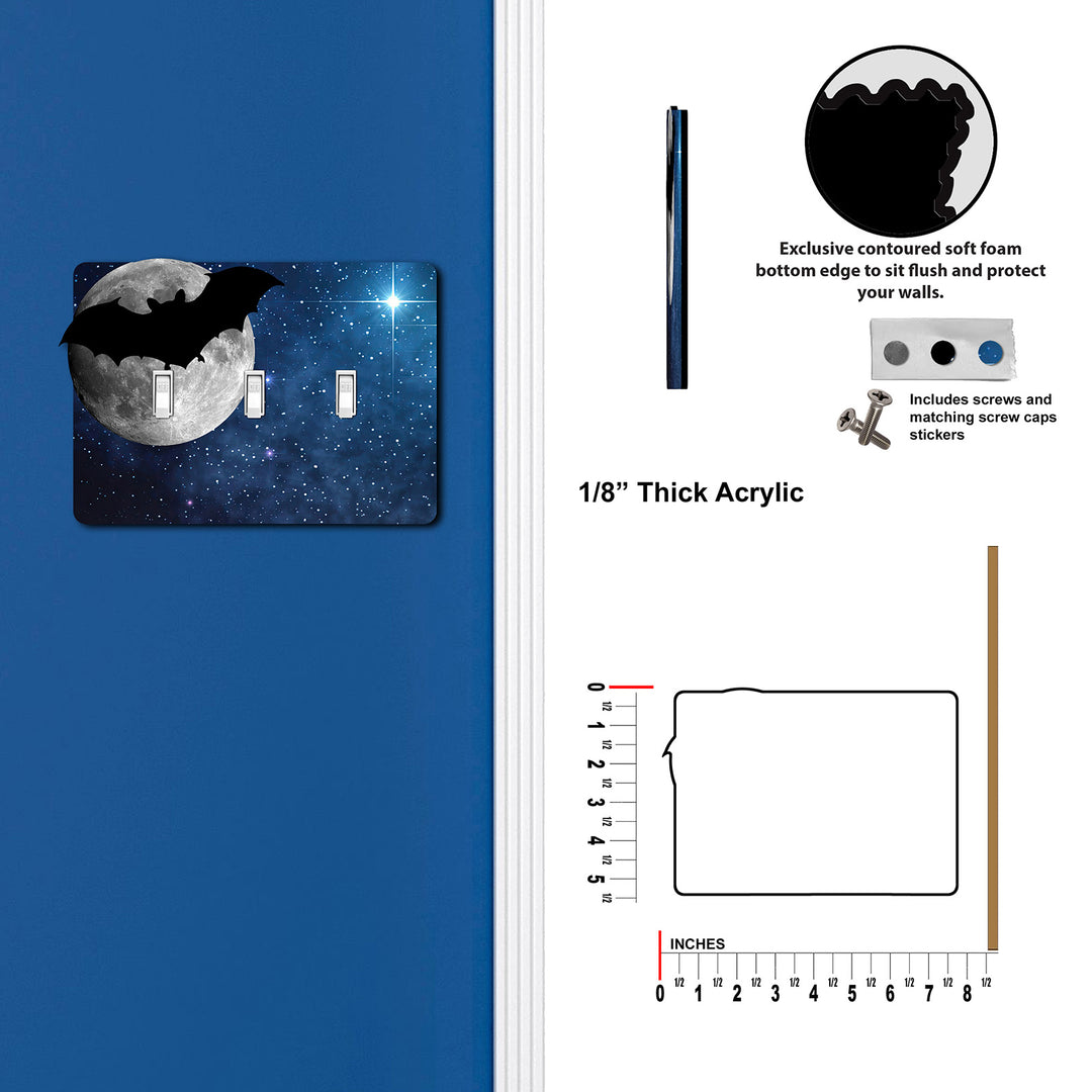 Bat Silhouette In The Moon