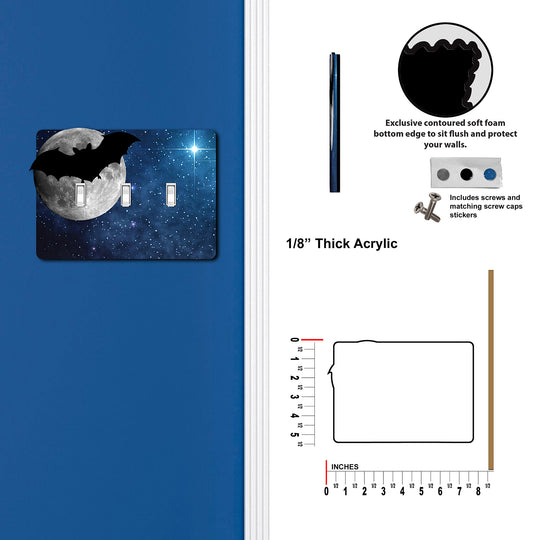 Bat Silhouette In The Moon